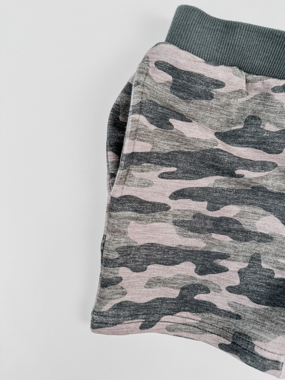 Bamboo Harem Shorts - Steel Camo