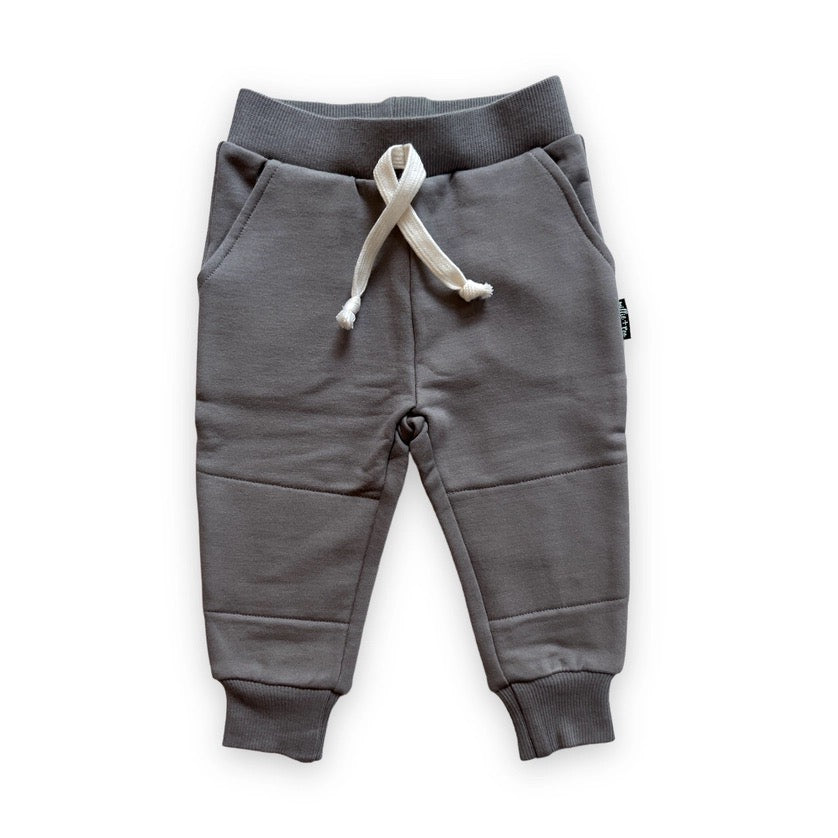 Toddler Boy Sweatpants Gray Front View