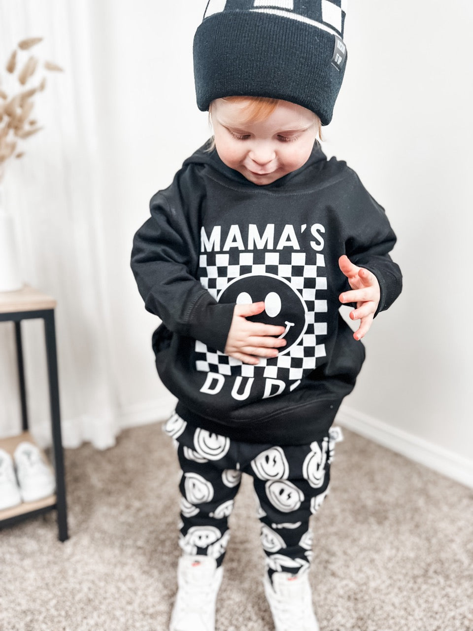 toddler boy hoodie outfit all black